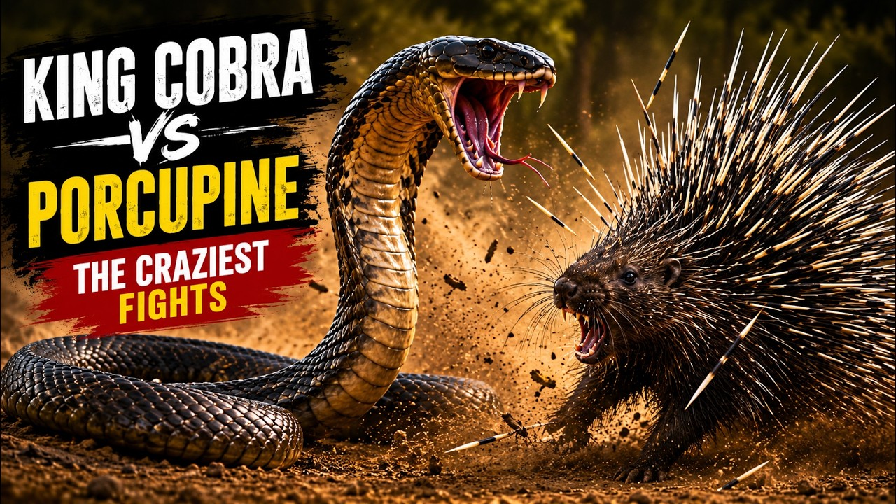 King Cobra vs Porcupine: The Craziest Fight in the Wild