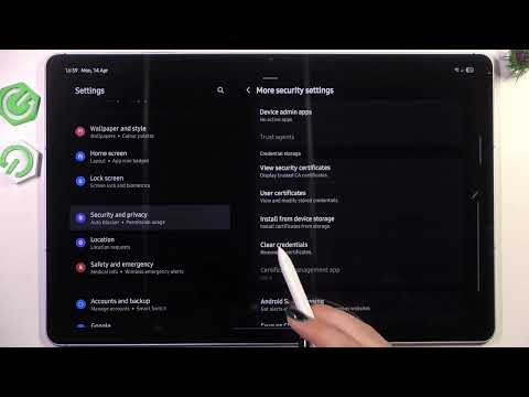 How to Clear Credentials on Samsung Galaxy Tab S10 FE+ 5G