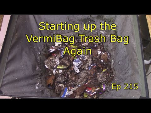 VermiBag Ep 215 Neustart des VermiBag TrashBag....und Herstellung von Müllbett