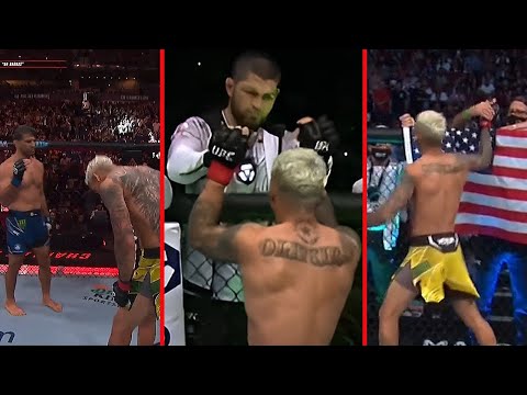 Charles Oliveira showing respect to his opponents 🇧🇷