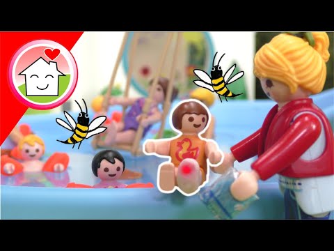 Playmobil Familie Hauser - Der Wespenstich - Kindergarten Geschichte mit Anna