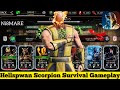 Kold War Scorpion Hellspwan Scorpion Max Bonus Point Survival Mode Gameplay MK Mobile