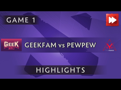 Geek Fam vs Team PewPew [Game 1] ProDotA Cup Series by Azubu.tv - Dota Highlights