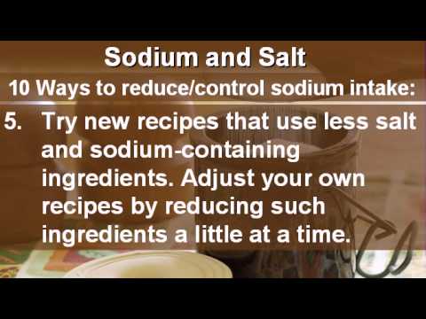 Sodium and Salt