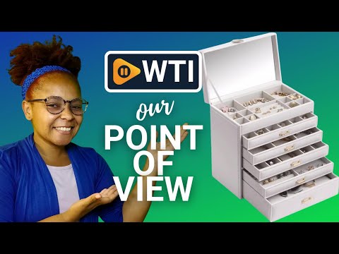 Leather Large Organizer Box Jewelry Storage with 5 Drawers Jewelry Box Organizer with Mirror for Women Girls - WTI product video review