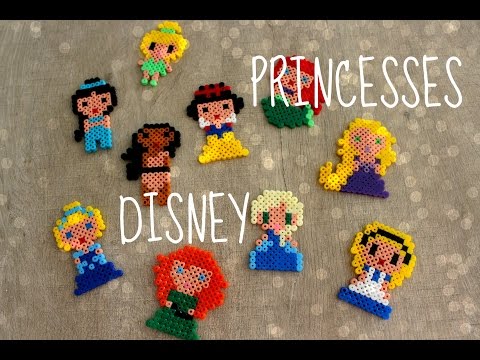 DIY : Princesses Disney en Perles Hama / Disney Princess Perler Beads / Perles à repasser