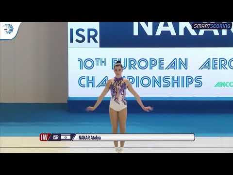 Atalya Nakar at the 10th European Aerobic Gymnastics Championships in Ancona, Italy on 22.9.2017