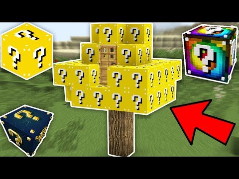 EĞLENCELİ AĞAÇ ŞANS BLOKLARI - Minecraft