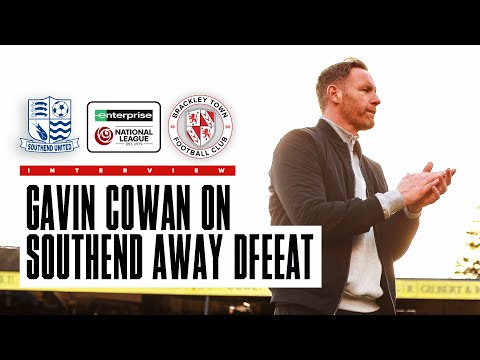 Interview  Gavin Cowan on Southend United 2-0 Brackley Town