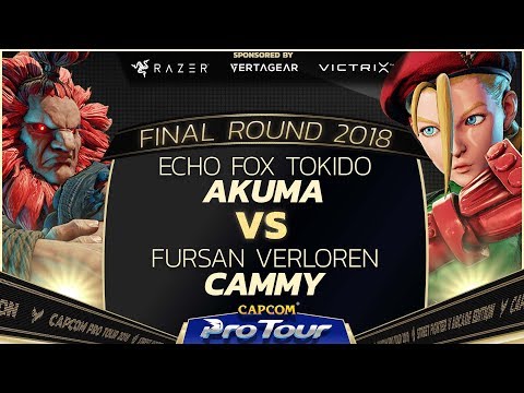 Echo Fox Tokido (Akuma) vs. Fursan Verloren (Cammy) - Top 8  - Final Round 2018 - SFV - CPT 2018