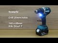 Makita DDF484RTJ Akumuliatorinis gręžtuvas, 18 V, 2x 5,0 Ah Li-ion, 54/36 Nm, 1,6kg, LED, MAKPACK