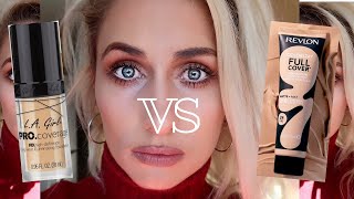 LA GIRL PRO COVERAGE VS REVLON COLOURSTAY FULL COVER! WEAR TEST AND REVIEW! SOUTH AFRICAN MUA