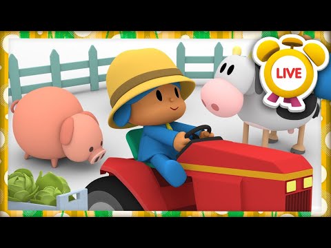 Il Trattore In Giro Va | CANZONI, VIDEO e CARTONI ANIMATI per bambini | Pocoyo LIVE in Italiano