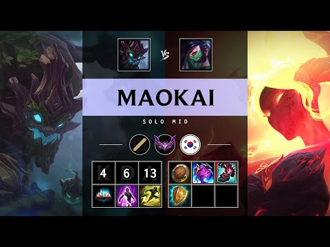 Maokai Mid vs Akali - KR Master Patch 25.17