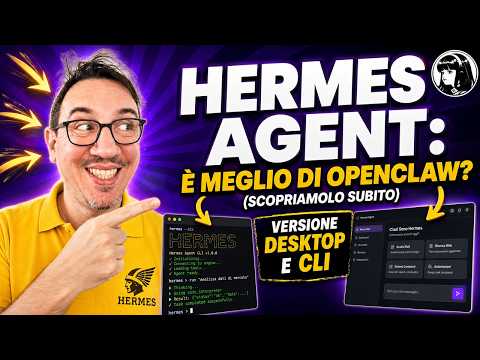 Hermes Agent: alternativa reale a OpenClaw? (Vediamo versione Desktop e versione CLI.)