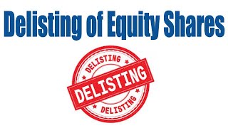 about Delisting of equity shares in TELUGU