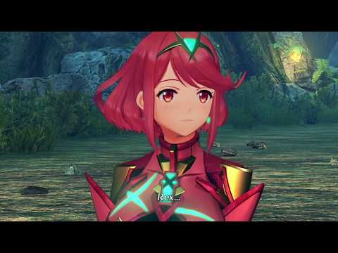 Xenoblade Chronicles 2 - Chapter 2: Rex, Pyra, Gramps, Nia and Dromarch Campfire Cutscene (2019)