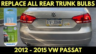 2012–2015 VW Passat Rear Trunk Bulb Replacement (Tail & Reverse Lights)