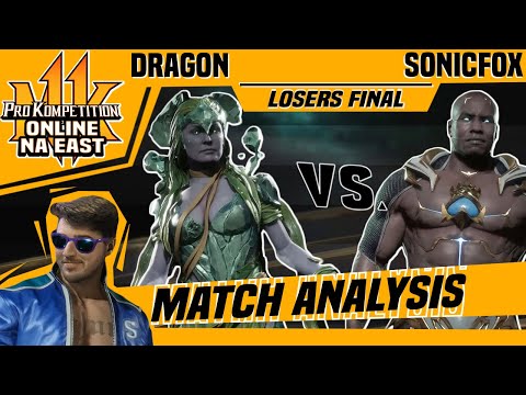 MK11 Match Analysis: Pro Kompetition 2019 Online NA East TOP 8 LOSERS FINAL - Dragon vs. SonicFox