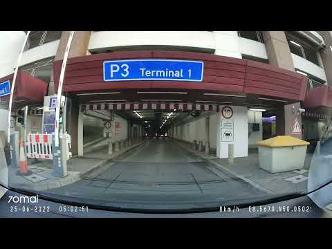 Parken am P3 Terminal 1 Frankfurter Flughafen / Aeroporto de Frankfurt