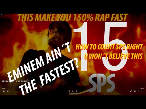 HOW TO RAP FAST (+ count SPS) 😱Em ain´t the fastest?😱 Ruffian Rugged Tutorial