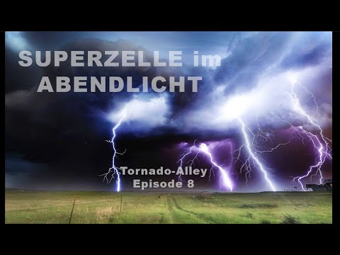 Storm chasers in action - Severe storm with close-range thunderstorm / supercell & powerful thund...