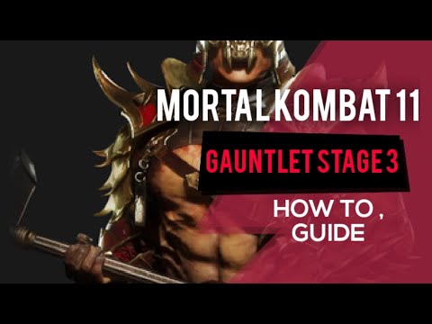 MK11 - How to beat the Gauntlet STAGE 3 - Shao Khan