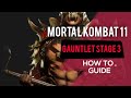 MK11 How To Beat The Gauntlet STAGE 3 Shao Khan