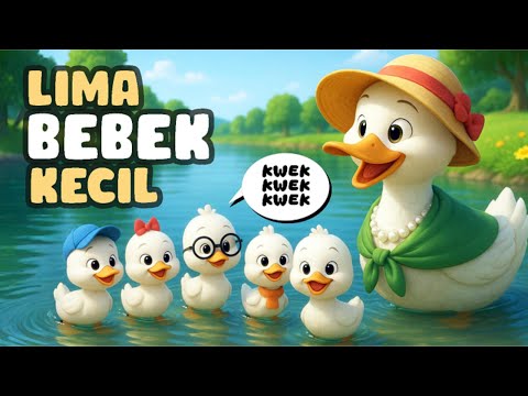Lima Bebek Kecil Pergi Main 🦆 | Berenang dan Berpetualang | Animasi 3D Lucu & Edukatif
