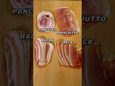 Pancetta vs. Bacon vs. Prosciutto vs. Speck