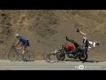 Shocking Motorcycle Crash into Bicycles 