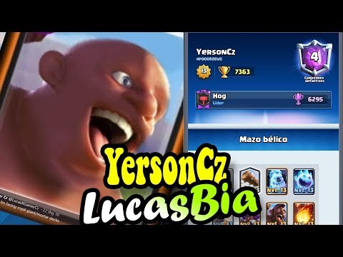 LucasXgamer  YersonCz Hog cycle  7300+ gameplays  | Clash Royale