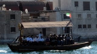 preview picture of video 'Water taxi  trip on Dubai Creek'