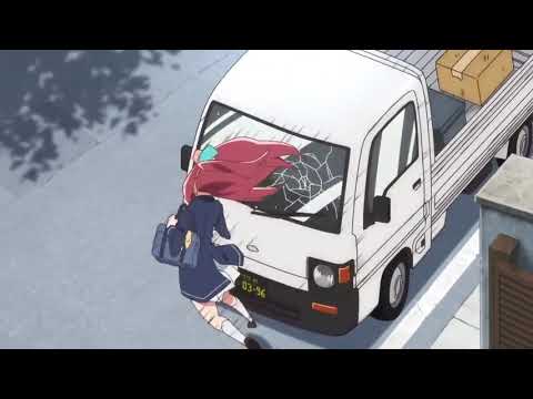 The original Anime scene for the Truck-kun meme!