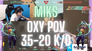 Cloud9 OXY POV Miks on Bind 35-20 K/D (VALORANT Pro POV)