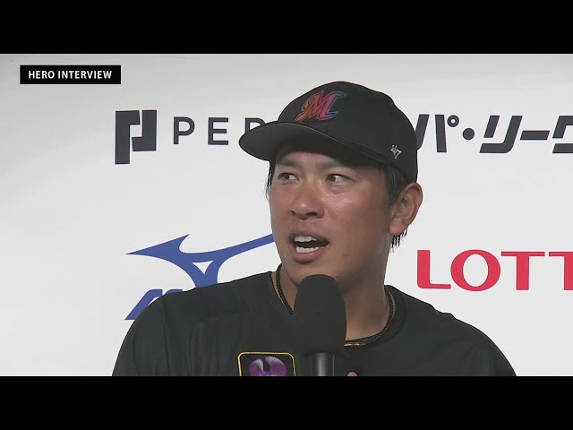 マリーンズ・角中勝也選手ヒーローインタビュー 7月24日 千葉ロッテマリーンズ 対 福岡ソフトバンクホークス