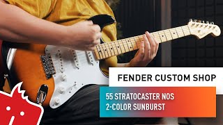 Video thumbnail for FENDER Custom Shop 55 Stratocaster NOS 2-Color Sunburst by Kytary Worldwide