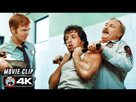 Rambo Destroys Abusive Cops Scene | FIRST BLOOD (1982) Movie CLIP 4K