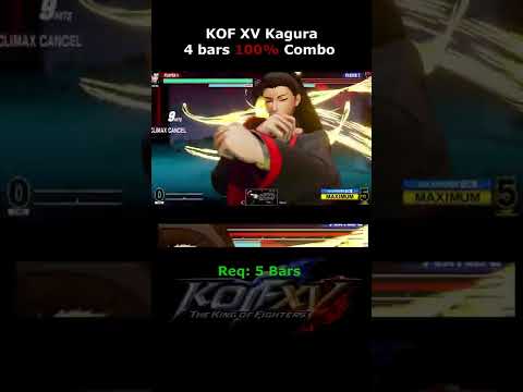 KOF XV - Kagura TOD 100% Combo  [The King of Fighters XV] #shorts