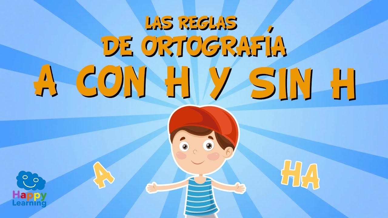 Las reglas de ortografía: A CON H Y SIN H | Vídeos Educativos para Niños