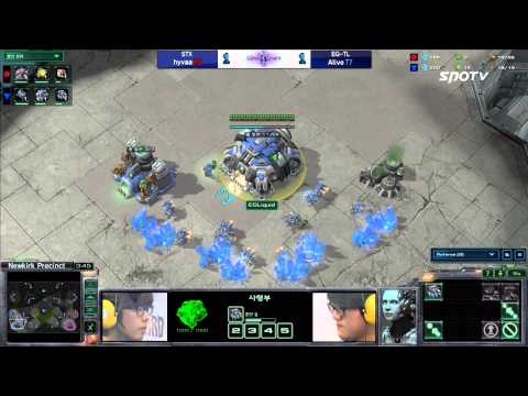 [0422] hyvaa(STX) vs. Alive(EG-TL) ZvT 3SET Newkirk Precinct -Starcraft2,esportstv,SPL