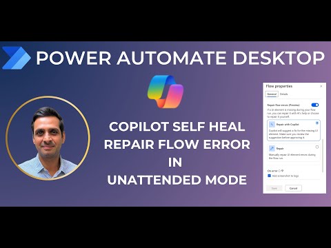 CoPilot Self heal feature to repair UI errors in Power Automation