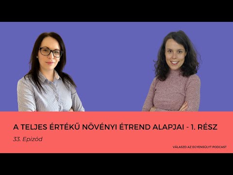 Válaszd az egyensúlyt – 31. Rész: A teljes értékű növényi étrend alapjai - 1.Rész