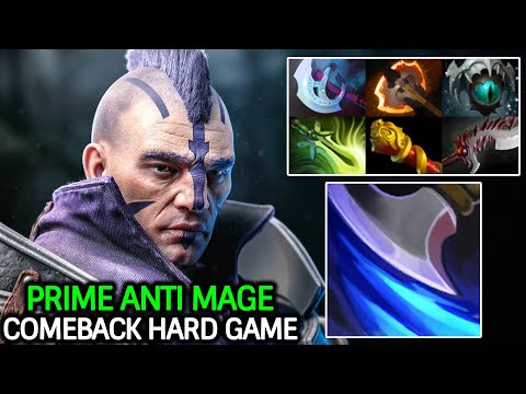 Prime Anti Mage – Keep Farming 1000 GPM Comeback Hard Game Dota 2
