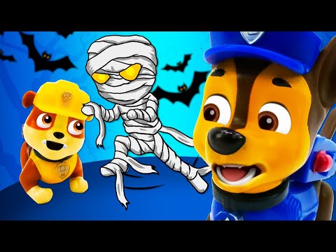 Paw Patrol Spielzeug. Die Welpen treffen eine Mumie. Spielzeug Video