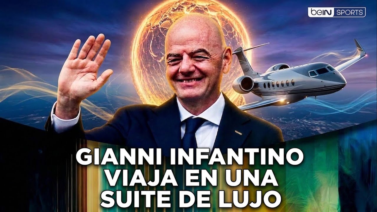 Gianni Infantino vuela en una suite de lujo y asiste a casi todos los partidos del Mundial