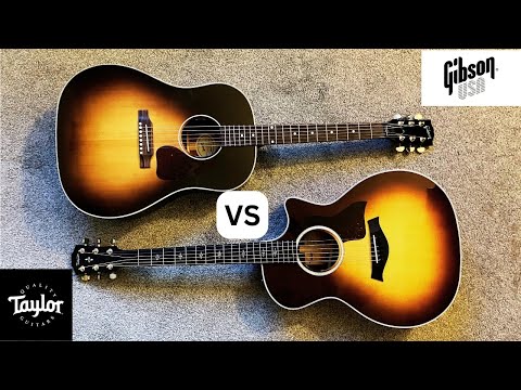 Battle of $3k Acoustic Guitars | Gibson J45 vs Taylor 414ce | NO Talking