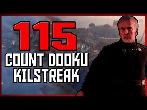 Star Wars Battlefront 2 -115 Count Dooku Killstreak on Naboo! [PS4]