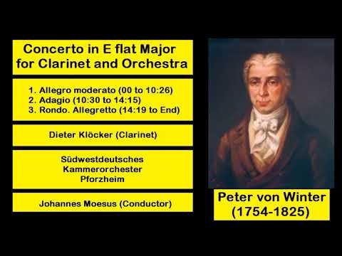 Peter von Winter (1754-1825) - Concerto in E flat Major for Clarinet and Orchestra