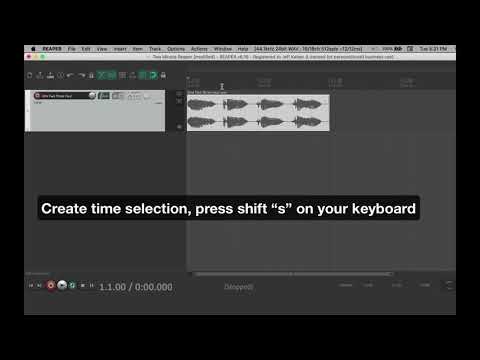 1: Basic Audio Editing - Two-Minute (or so) Tutorials for Reaper DAW